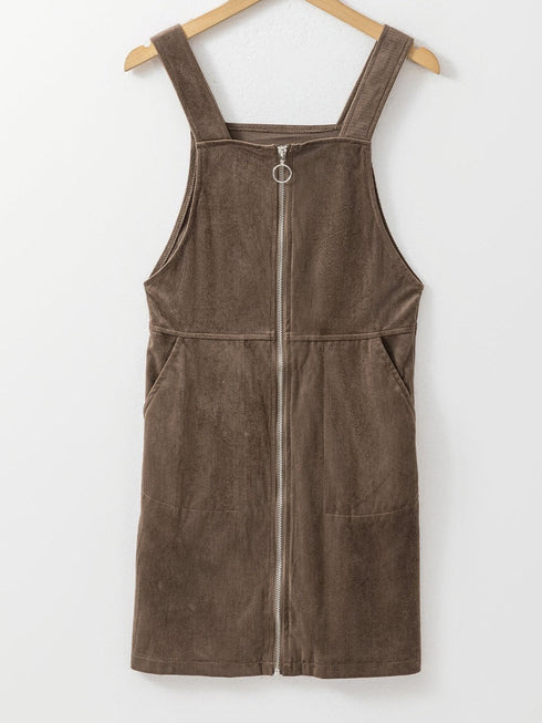womens-dresses-zip-pocket-leather-strap-dress