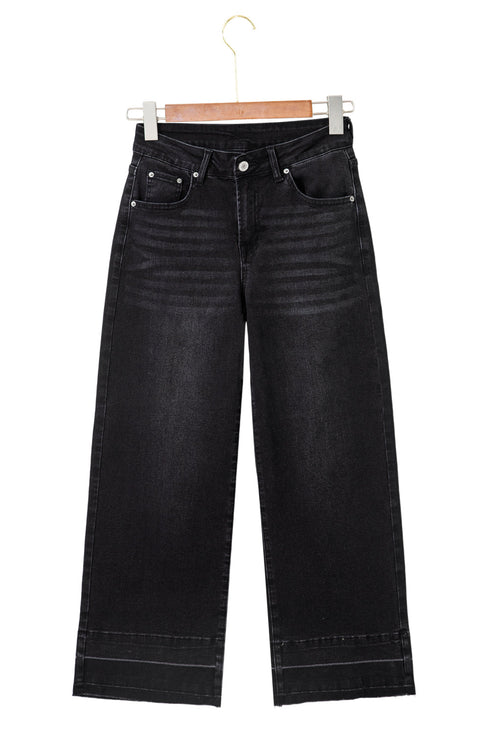 cropped loose jeans