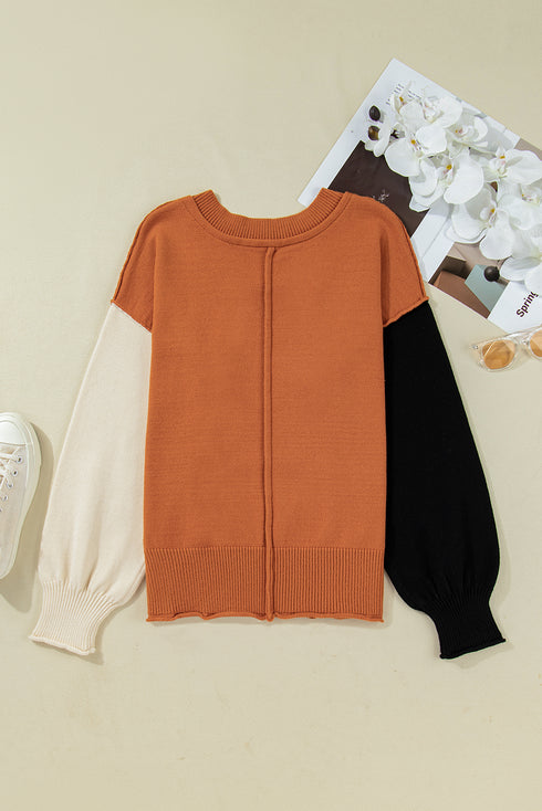 bubble sleeve sweater