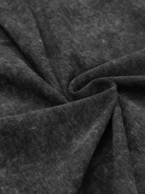 black-fringed-hem-pocketed-open-cardigan