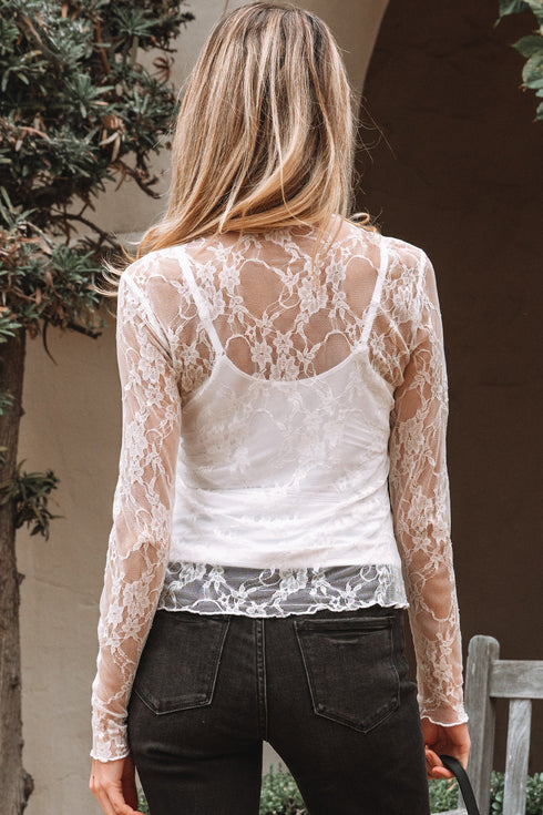 lace long sleeve top