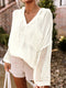 white-open-knit-long-sleeve-pocketed-hooded-sweater