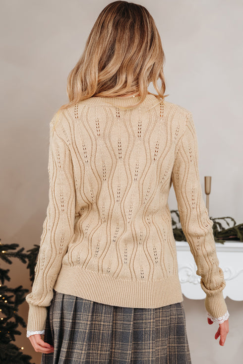 pearl beaded sweater
