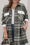 plus size plaid coat