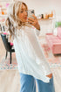 white long sleeve blouse