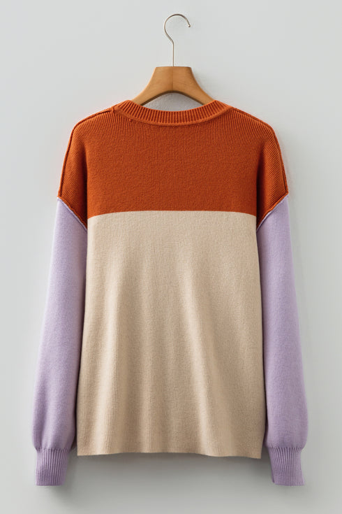 color block sweater