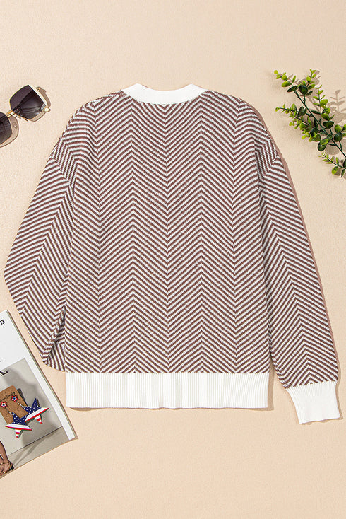 herringbone cardigan