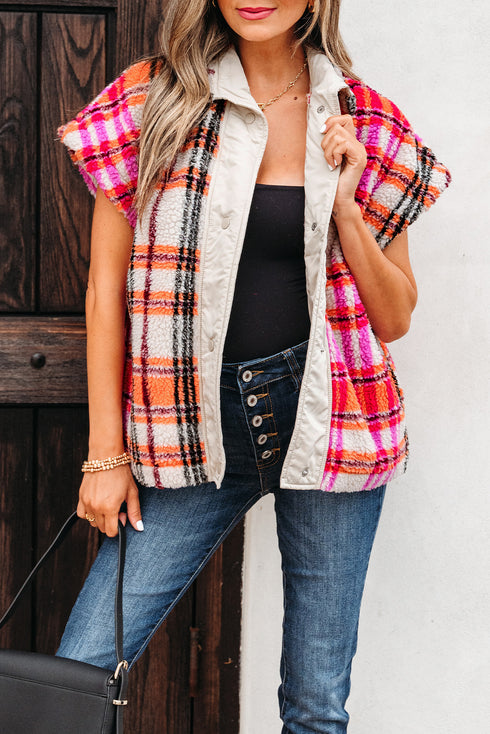plaid jacket vest