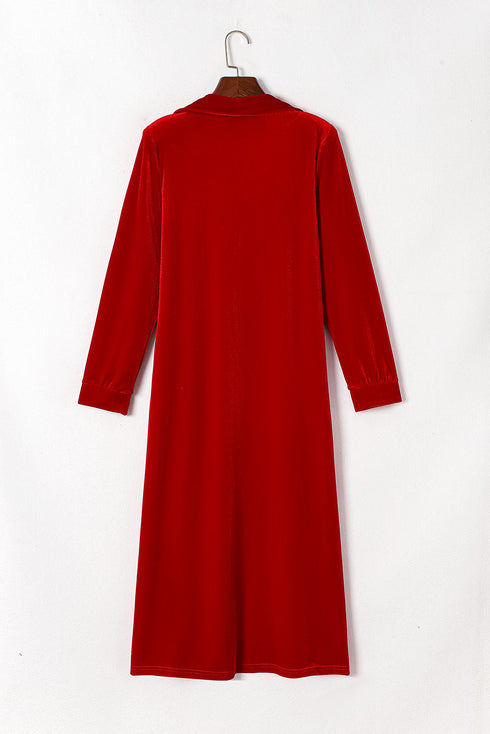 fiery-red-velvet-open-front-pocketed-long-duster