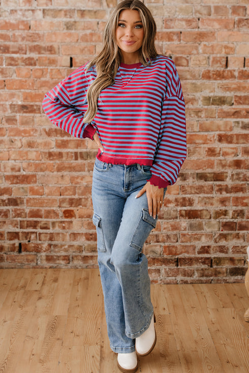 stripe sweatshirt
