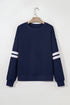 varsity stripe sweatshirt