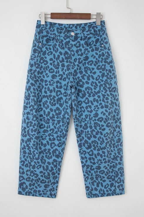 leopard print jeans womens