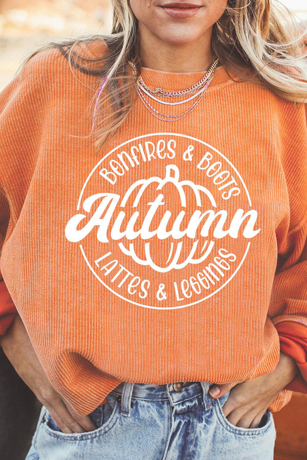 orange pumpkin sweatshirt