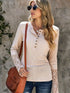 beige-crochet-lace-hem-sleeve-button-top