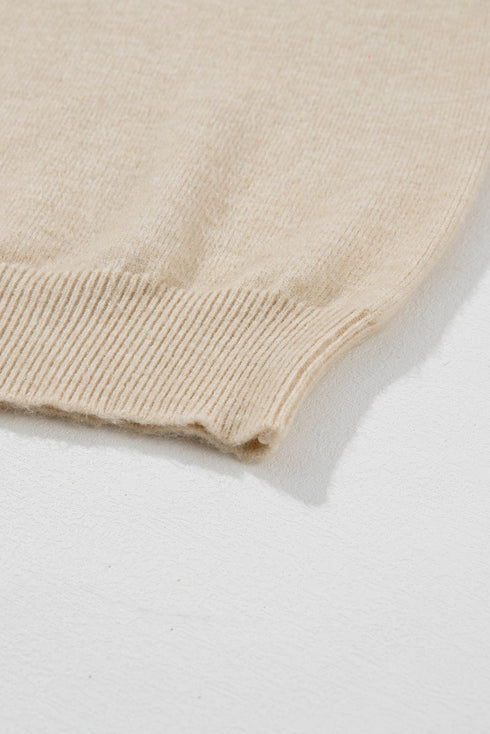 oatmeal-ciao-letter-graphic-crew-neck-sweater