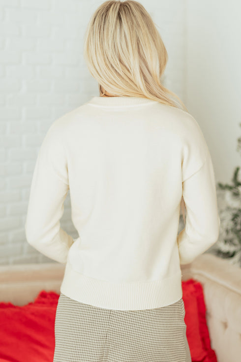 white christmas sweater