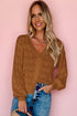 brown crochet cardigan