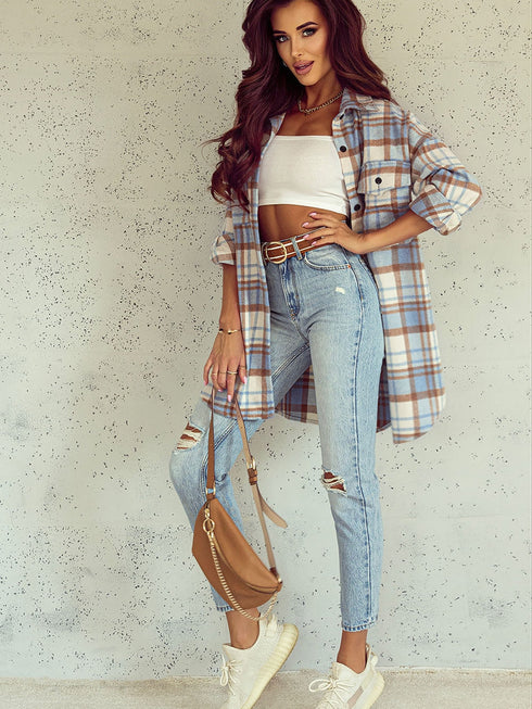 womens-blouses-plaid-detachable-hat-pocket-long-sleeve-blouse