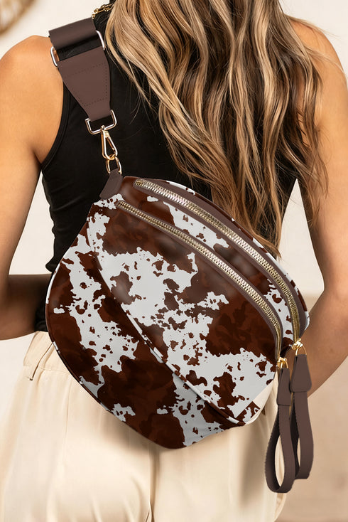cow print crossbody bag