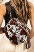 cow print crossbody bag