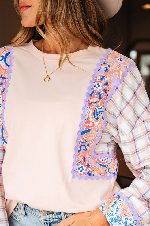patchwork blouse