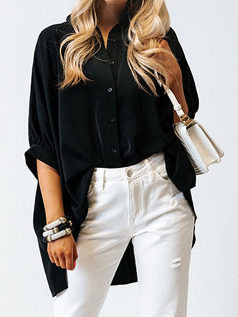 womens-blouses-satin-commute-solid-color-v-neck-long-sleeved-blouse