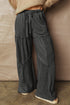 black wide leg pants