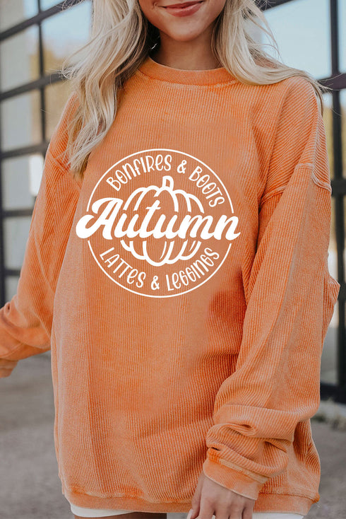 orange pumpkin sweatshirt