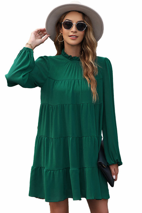 women-s-dresses-plus-size-round-neck-loose-casual-pleated-mini-dress