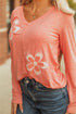 floral long sleeve t shirt