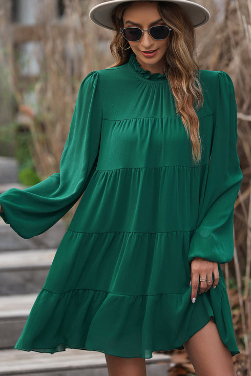 women-s-dresses-plus-size-round-neck-loose-casual-pleated-mini-dress