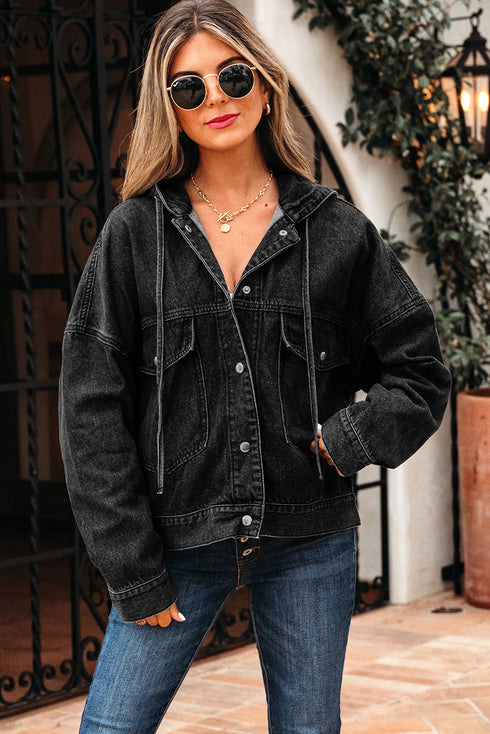 black denim jacket