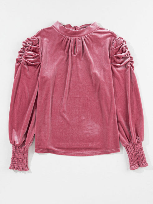 women-s-t-shirts-solid-color-loose-v-neck-half-sleeve-t-shirt