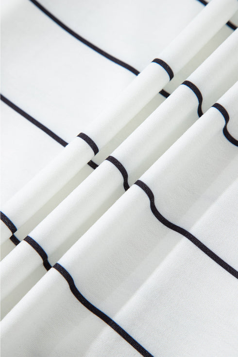 striped print pullover