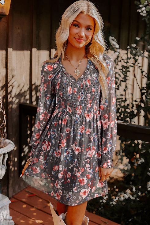 floral mini dress