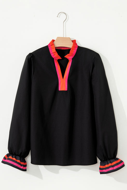 black long sleeve blouse