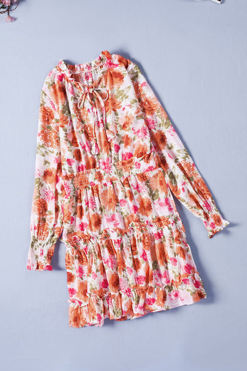 casual-print-knee-long-sleeve-tunic-dresses