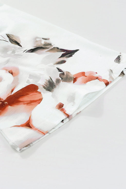 printed-lace-up-lapel-waist-short-sleeved-midi-dress