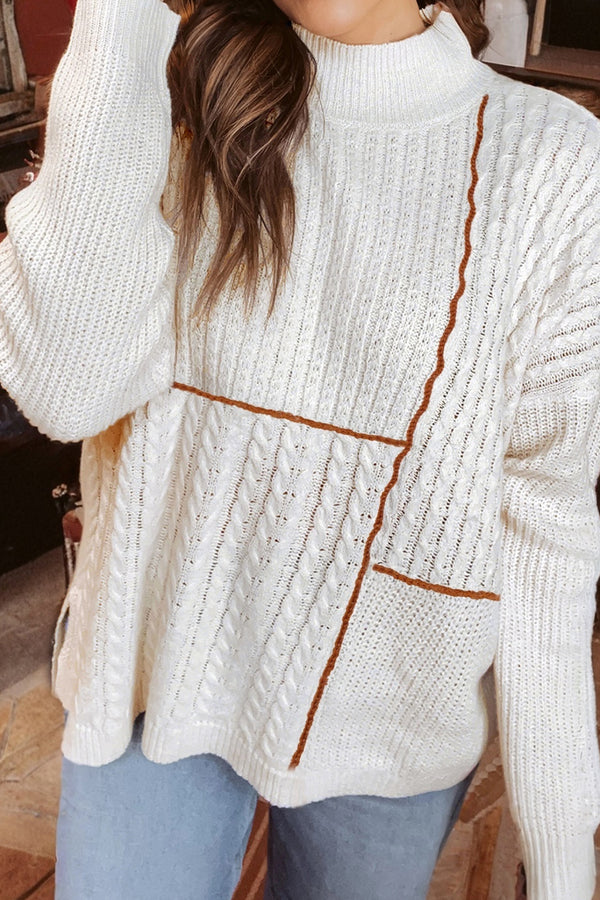 cable knit sweater