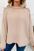 ribbed long sleeve top