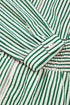 green stripe midi dress