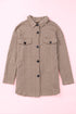 khaki-oversize-textured-knit-button-front-shacket
