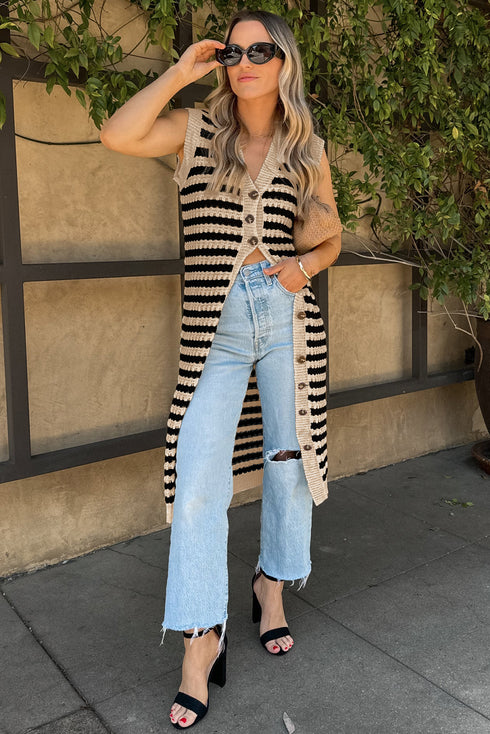 striped sweater dress