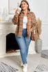 plus size plaid shacket