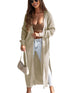 womens-cardigans-solid-lapel-3-4-sleeve-slit-cardigan