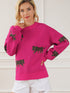 rose-red-fierce-animal-pattern-casual-knitted-sweater