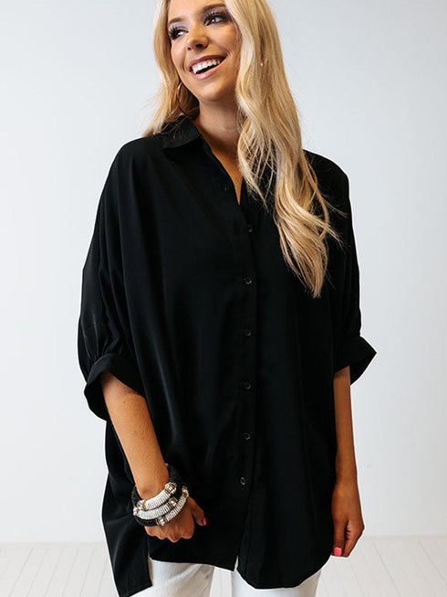 womens-blouses-satin-commute-solid-color-v-neck-long-sleeved-blouse