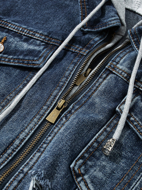 dark-blue-fake-two-piece-hooded-zip-up-denim-jacket