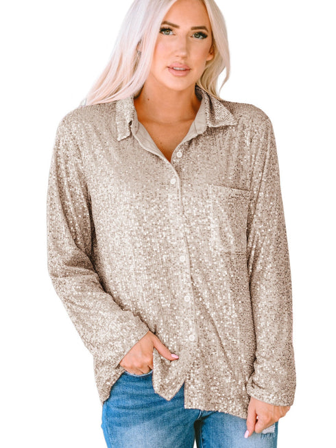 womens-blouses-sequined-v-neck-short-sleeve-casual-blouse