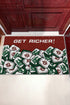 Racing Red GET RICHER Mahjong Printed Door Mat